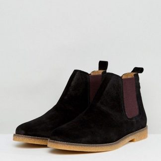 Base London Ferdinand Mens Smart Casual Suede Leather Chelsea Boots 