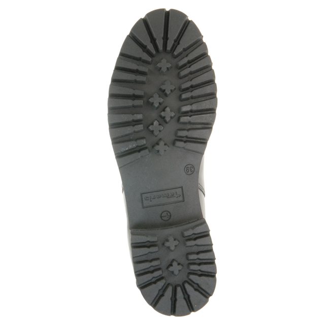 Tamaris – 25427-27 Black Fur Leather Chelsea Boot – Sims Footware