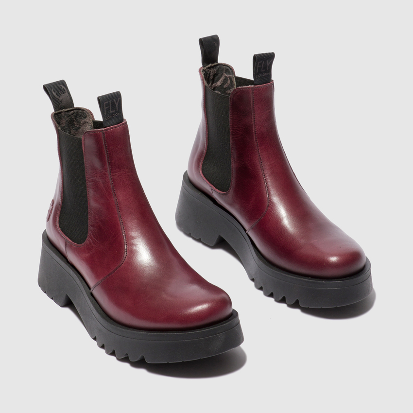 Fly London – Medi 789 Purple Leather Boot – Sims Footware