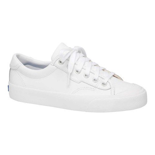 Keds Crew Kick 75 Leather White Lace Up Trainer Shoe – Sims Footware