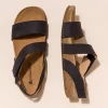 El Naturalista – 5791 Balance Pleasant Leather Black Men's Flat Sandal - Image 5