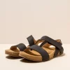 El Naturalista – 5791 Balance Pleasant Leather Black Men's Flat Sandal - Image 4