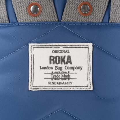 Roka - Canfield B Small Burnt Blue Backpack Bag - Image 3