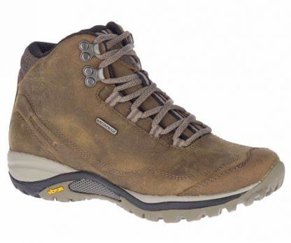 Merrell - Siren Traveller 3 Mid WP J036706 Tan Leather Waterproof Vibram Ladies Womens Lace Up Trail Boot Trainer