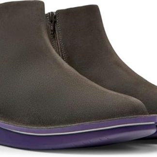 Camper K400391 Formiga Grey Purple Nubuck Leather Ladies Ankle Boots