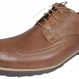 Rockport K72900 Brown Tan Mens Leather Lace Up Brogue Shoe LH Wingtip