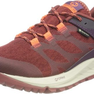 Merrell Antora GTX J06646 Brick Red GoreTex Ladies Womens Lace Up Vibram Trail Running Trainer Trainers