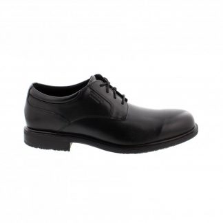 Rockport V80699 Black Mens Leather Lace Up Plain Toe Shoe ESNTAIL DTII