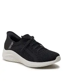 Skechers 149710 Ultra Flex 3 Brilliant Path Black Slip Ins Womens Ladies Trainer