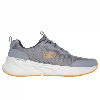 Skechers 232835 Edgeride Rekze Gray Orange Grey Mens Lace Up Trainer